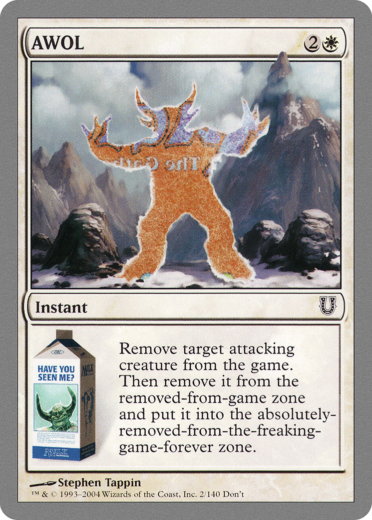 Image of AWOL (UNH-002) - Unhinged