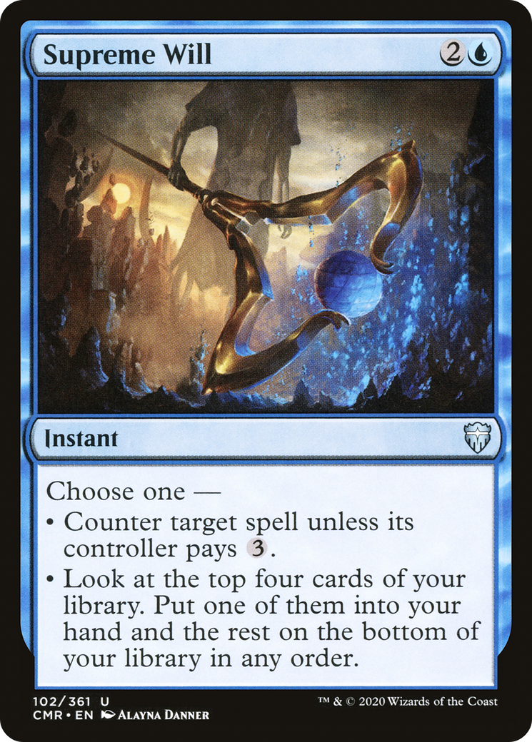 Image of Supreme Will (CMR-102) - Commander Legends Foil