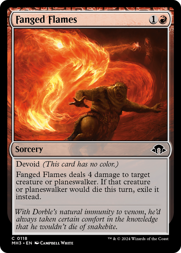 Image of Fanged Flames (MH3-118) - Modern Horizons 3: (devoid)