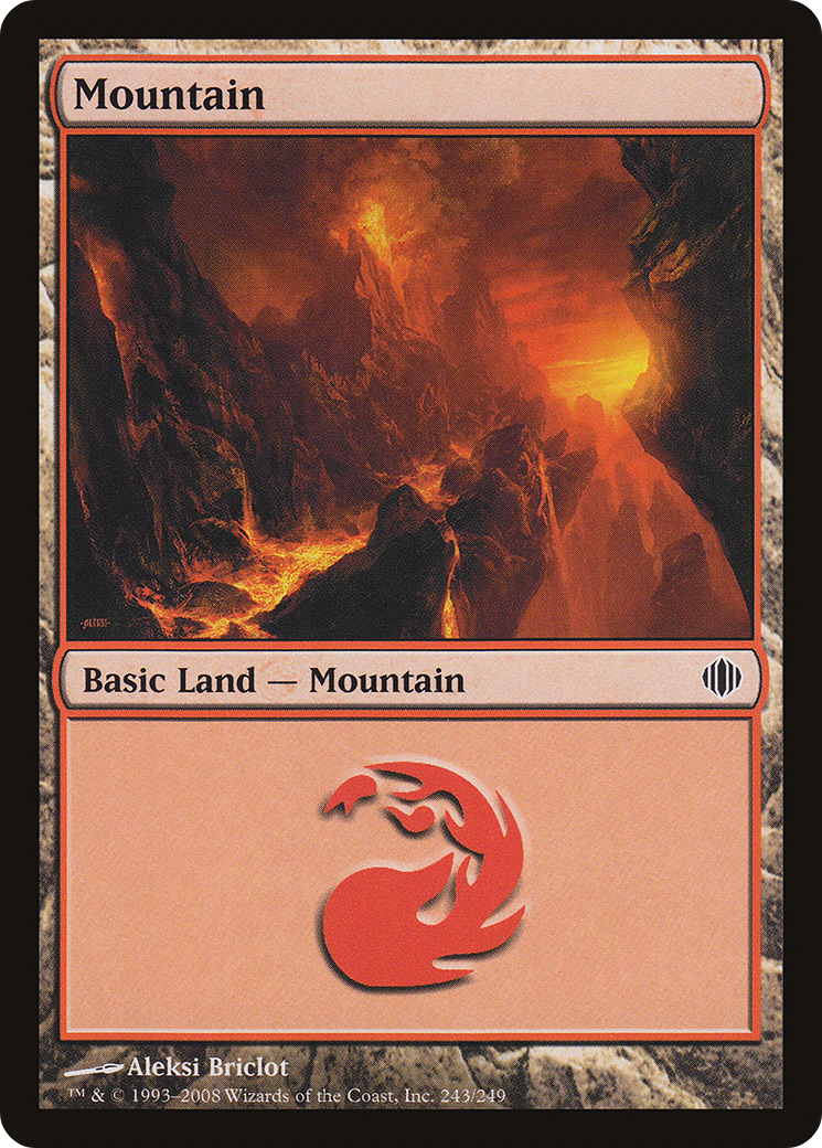 Image of Mountain (243) (ALA-243) - Shards of Alara Foil