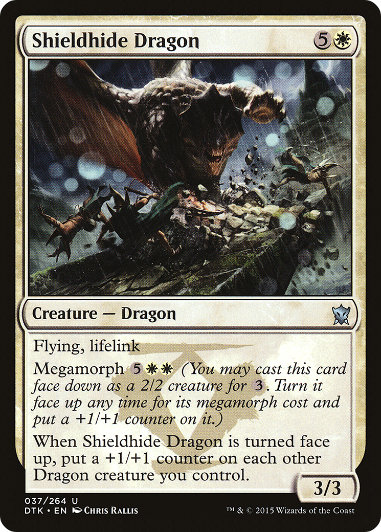 Image of Shieldhide Dragon (DTK-037) - Dragons of Tarkir
