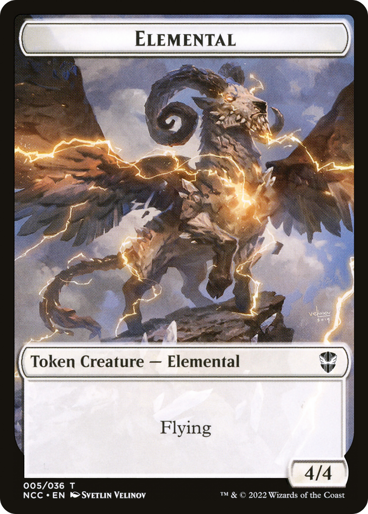 Image of Elemental (TNCC-005) - New Capenna Commander Tokens Foil