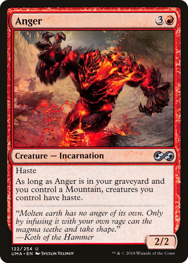 Image of Anger (UMA-122) - Ultimate Masters Foil