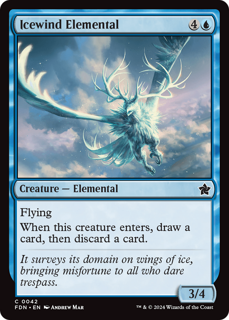 Image of Icewind Elemental (FDN-042) - Foundations