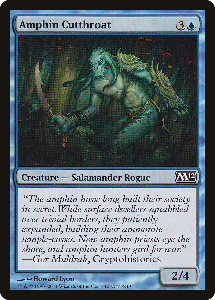 Image of Amphin Cutthroat (M12-043) - Magic 2012 Foil