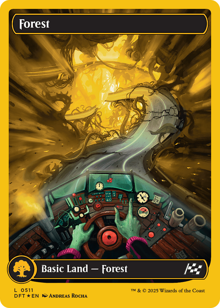 Image of Forest (0511) (First-Place Foil) (DFT-511) - Aetherdrift: (Full Art) Foil