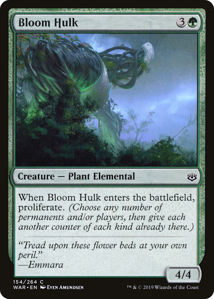 Image of Bloom Hulk (WAR-154) - War of the Spark Foil