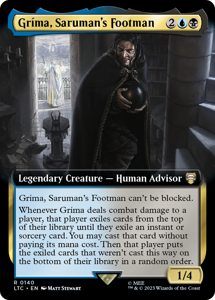 Image of Grima, Saruman's Footman (Extended Art) (LTC-140) - Tales of Middle-earth Commander: (Extended Art)