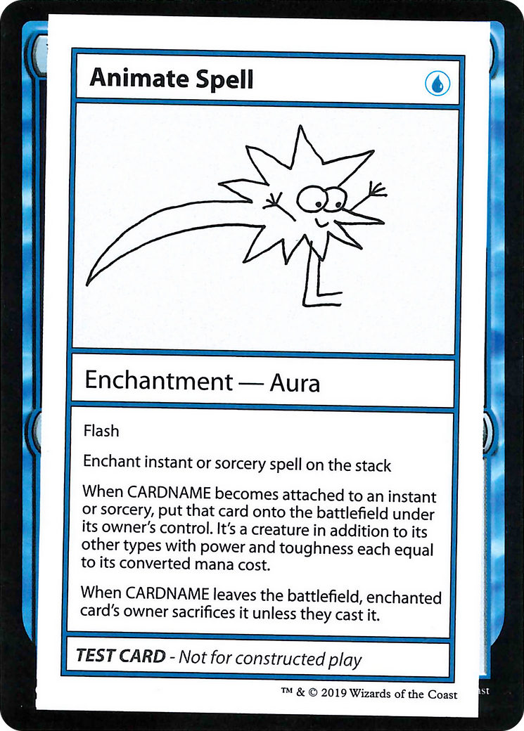 Image of Animate Spell (No PW Symbol) (CMB1-) - Mystery Booster Playtest Cards 2021
