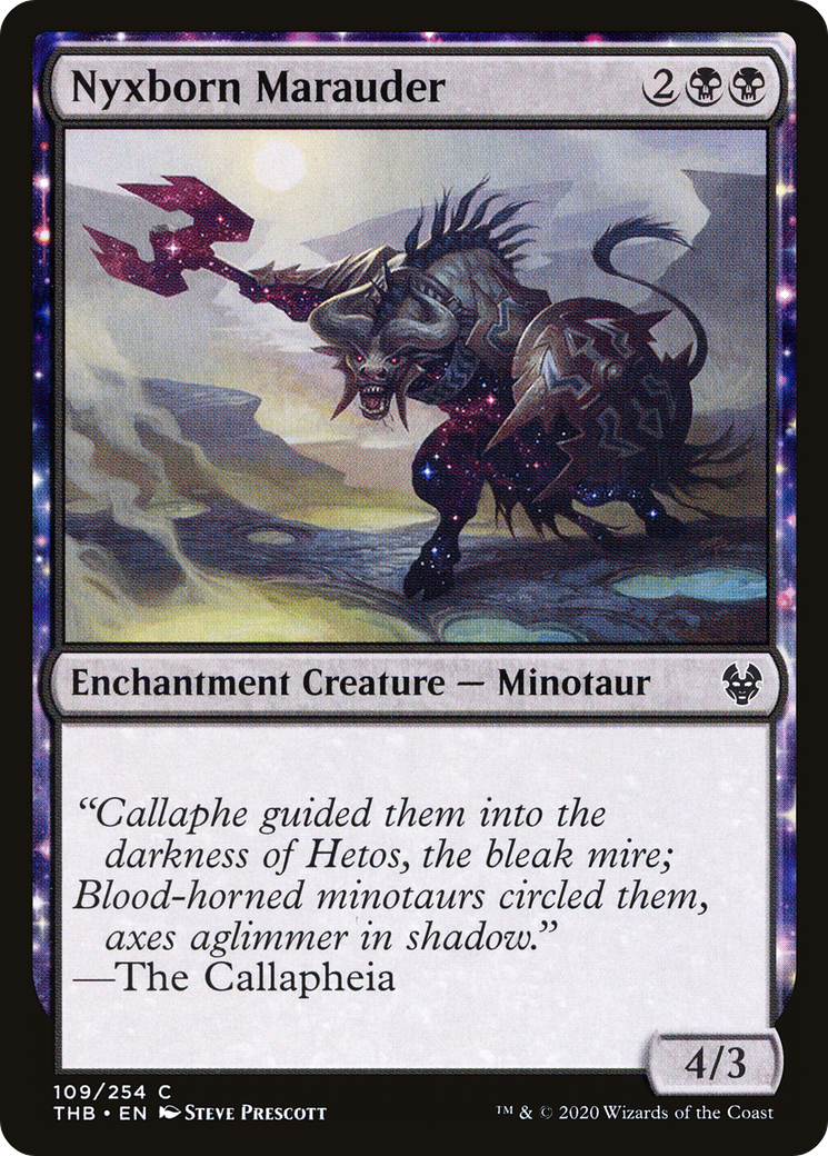 Image of Nyxborn Marauder (THB-109) - Theros Beyond Death: (enchantment) Foil
