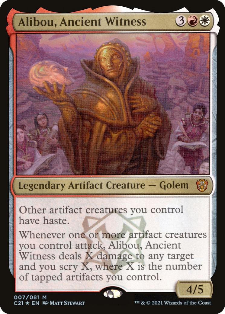 Image of Alibou, Ancient Witness (C21-007) - Commander 2021 Foil