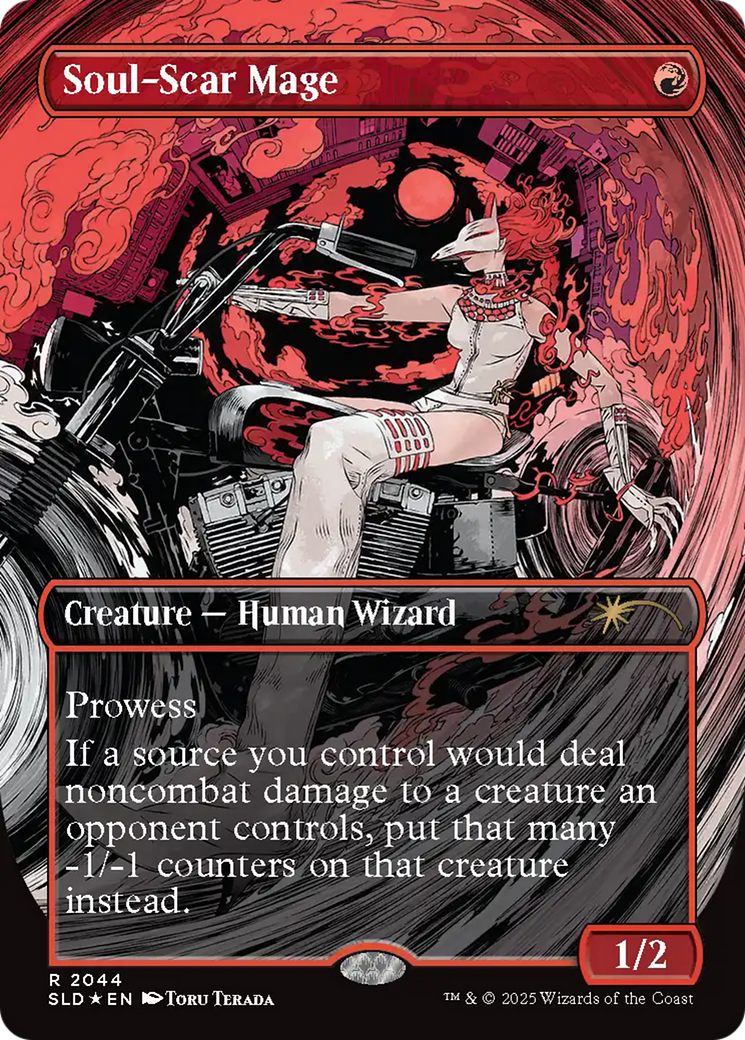 Image of Soul-Scar Mage (SLD-2044) - Secret Lair Drop (Borderless) Foil