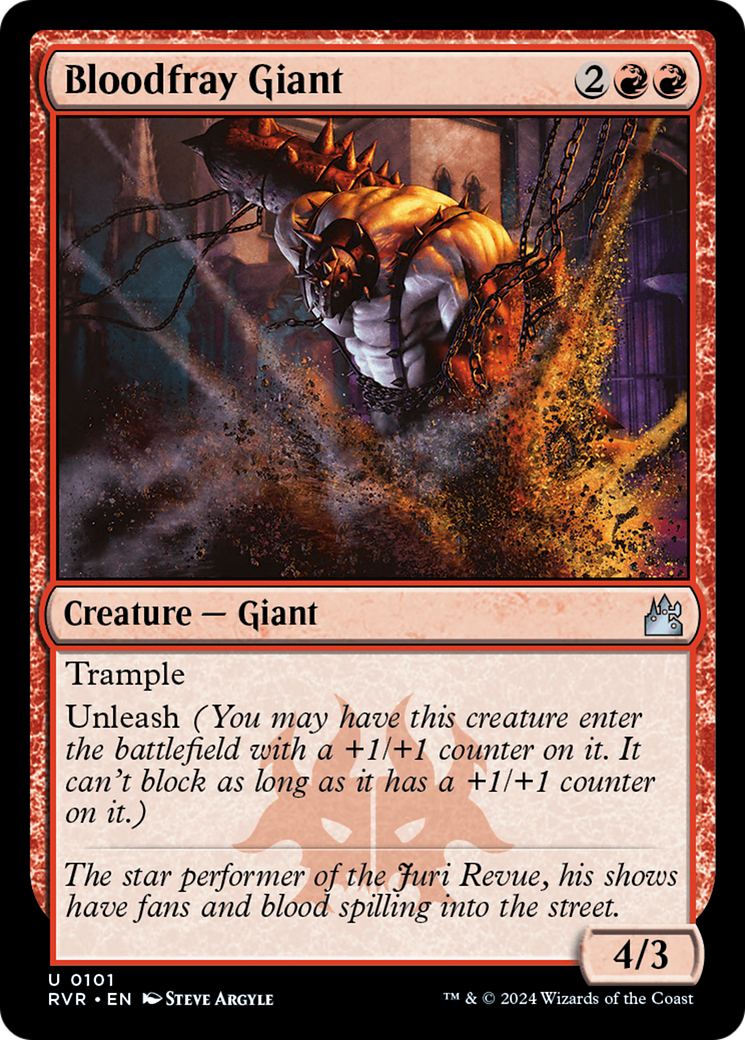 Image of Bloodfray Giant (RVR-101) - Ravnica Remastered Foil