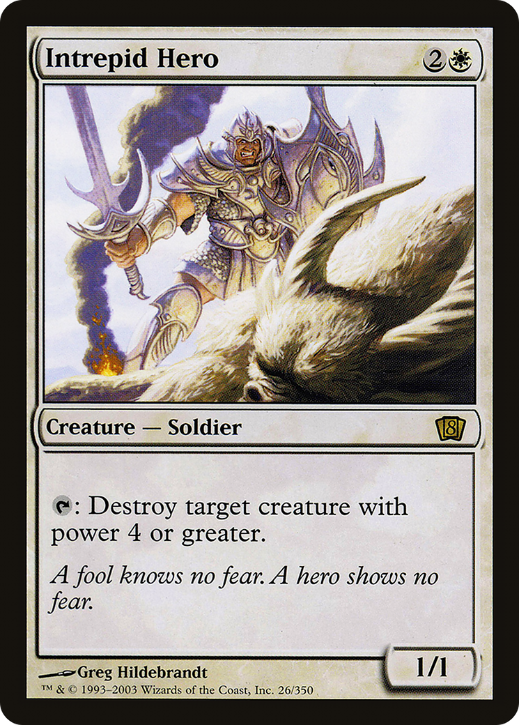 Image of Intrepid Hero (8ED-026) - 8th Edition Foil