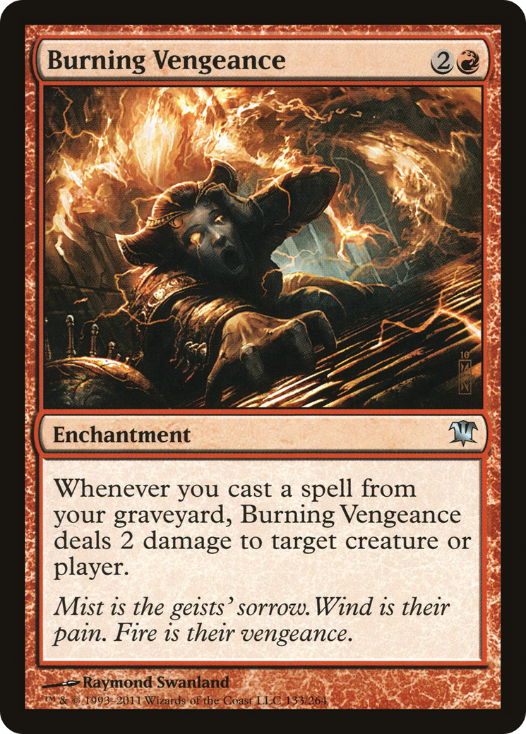 Image of Burning Vengeance (ISD-133) - Innistrad Foil