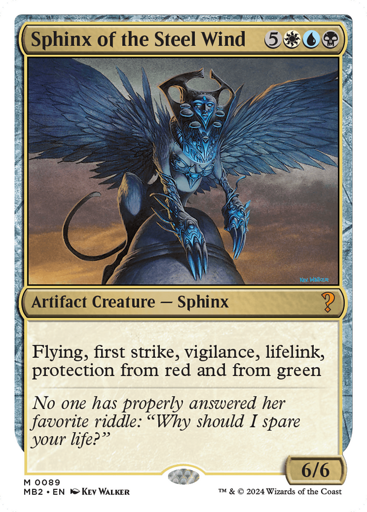 Image of Sphinx of the Steel Wind (White Border) (MB2-089) - Mystery Booster 2