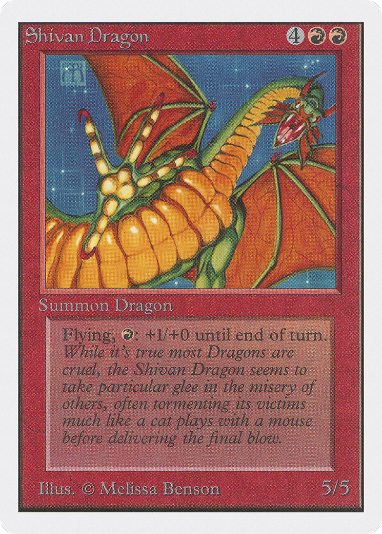 Image of Shivan Dragon (2ED-) - Unlimited Edition