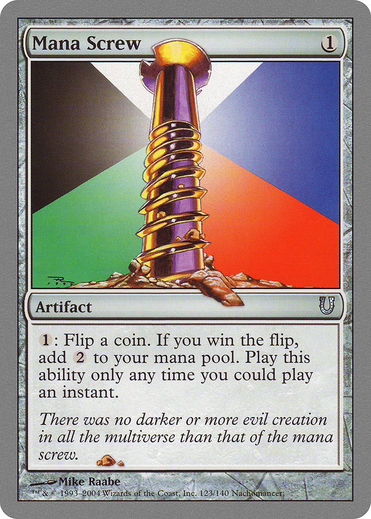 Image of Mana Screw (UNH-123) - Unhinged