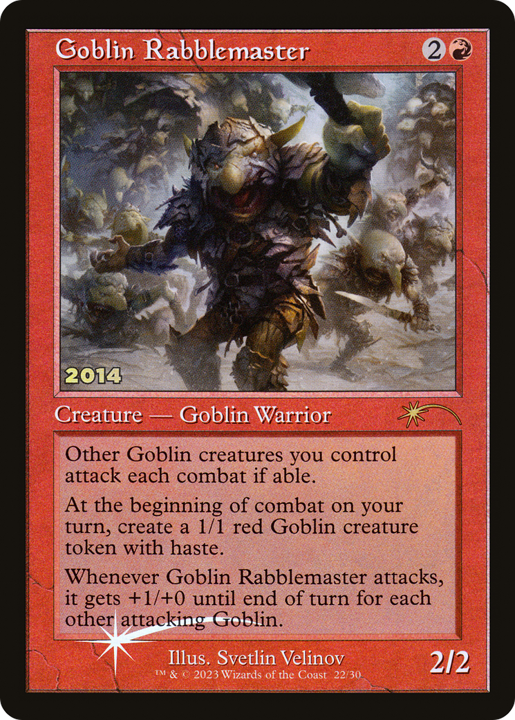 Image of Goblin Rabblemaster (30A-P-022) - 30th Anniversary Play Promos Foil