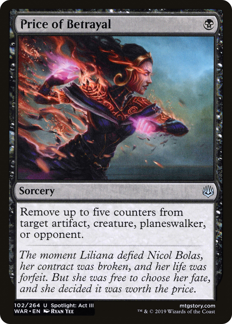 Image of Price of Betrayal (WAR-102) - War of the Spark Foil