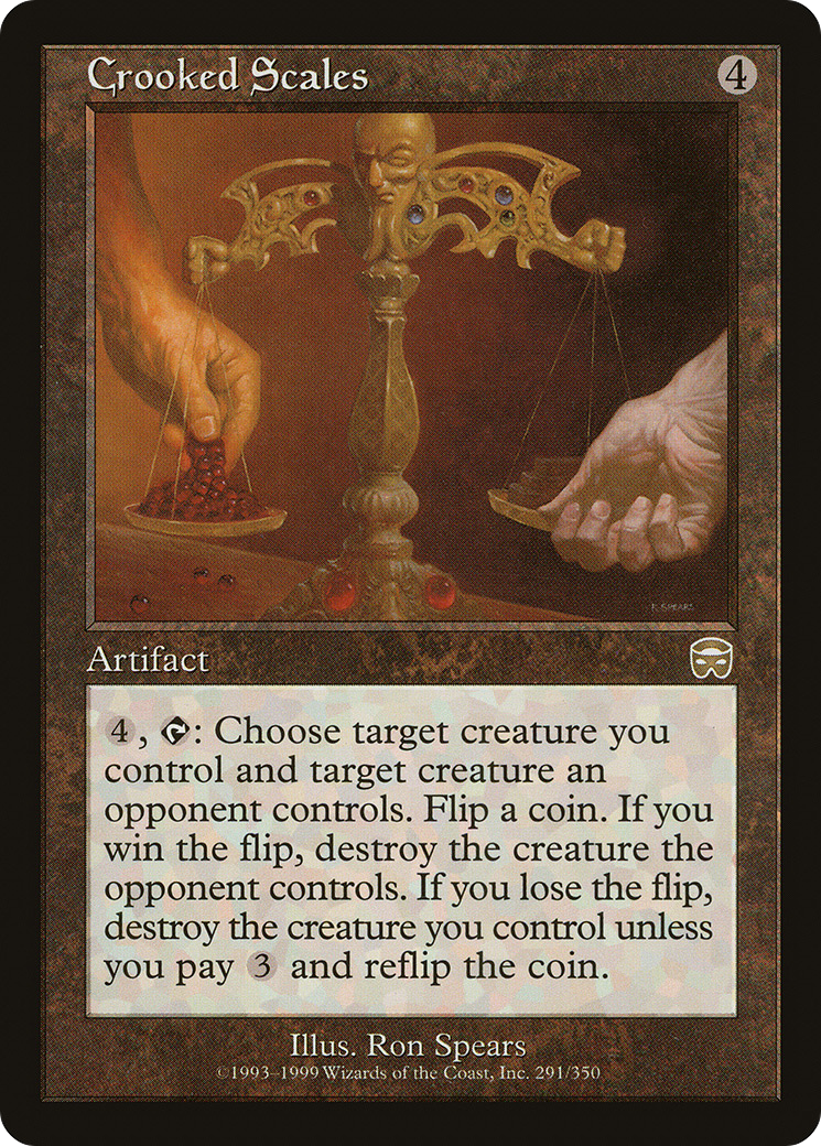 Image of Crooked Scales (MMQ-291) - Mercadian Masques Foil