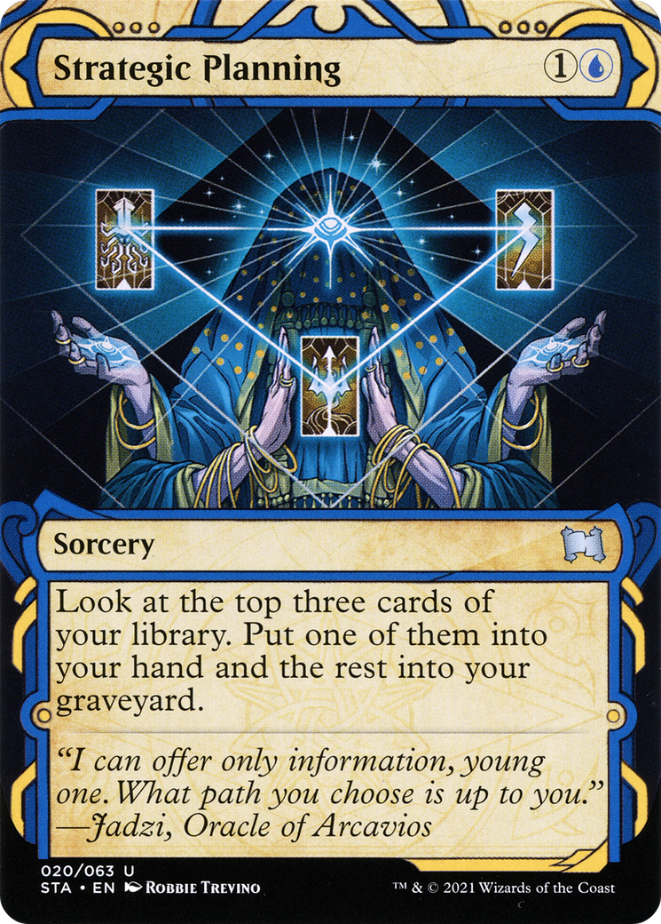 Image of Strategic Planning (STA-020) - Strixhaven Mystical Archive: (Showcase) (Borderless) Foil
