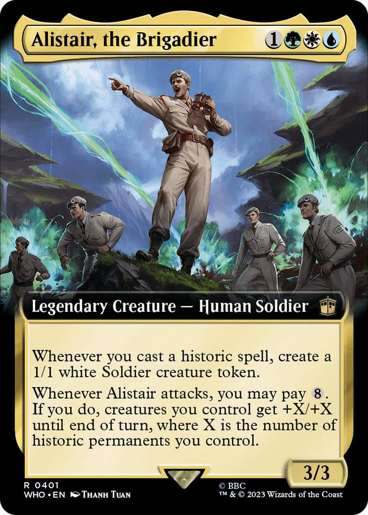 Image of Alistair, the Brigadier (Extended Art) (WHO-401) - Doctor Who: (Extended Art)