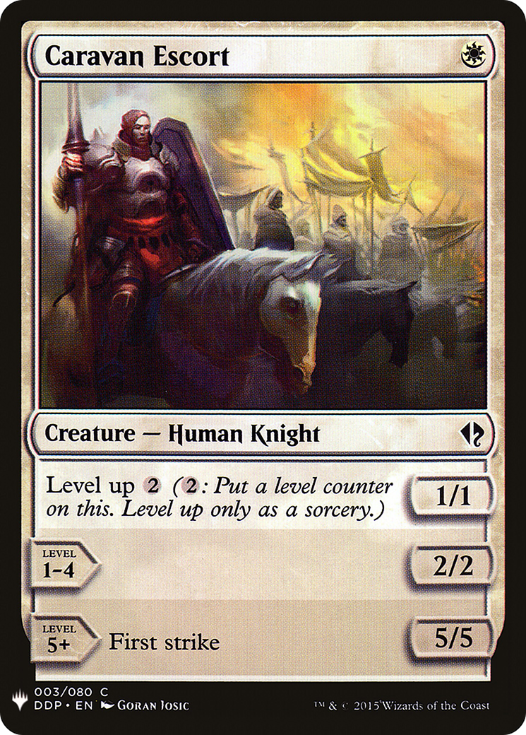 Image of Caravan Escort (LIST-DDP-3) - The List