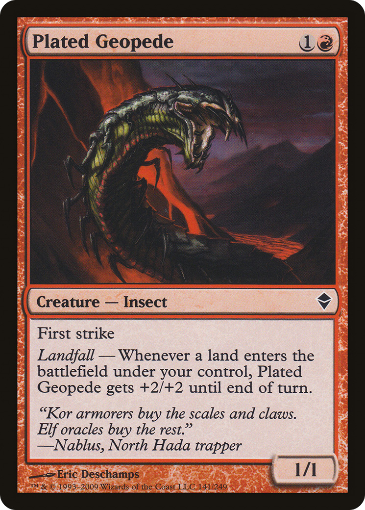 Image of Plated Geopede (ZEN-141) - Zendikar Foil
