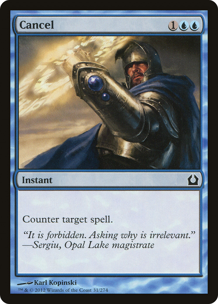 Image of Cancel (RTR-031) - Return to Ravnica Foil