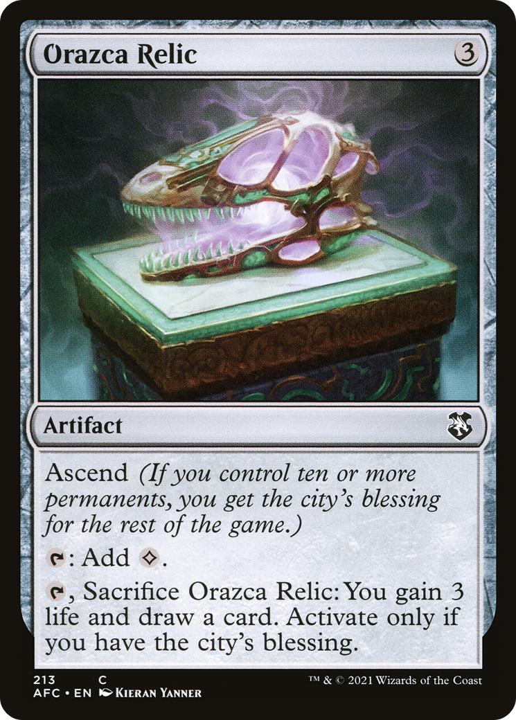 Image of Orazca Relic (AFC-213) - Forgotten Realms Commander