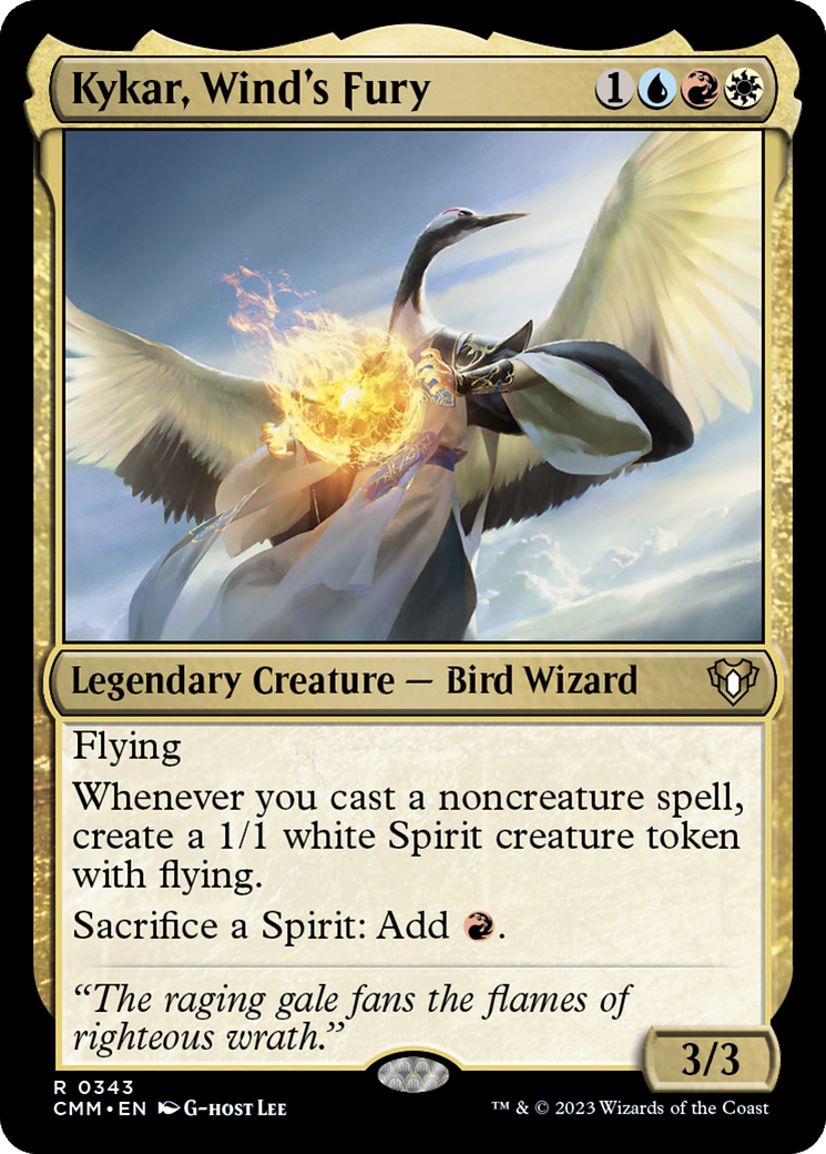 Image of Kykar, Wind's Fury (CMM-343) - Commander Masters Foil