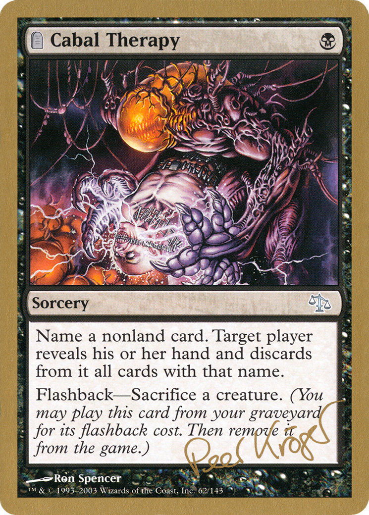Image of Cabal Therapy - 2003 Peer Kroger (JUD) (WCD-) - World Championship Decks 2003: (tombstone)