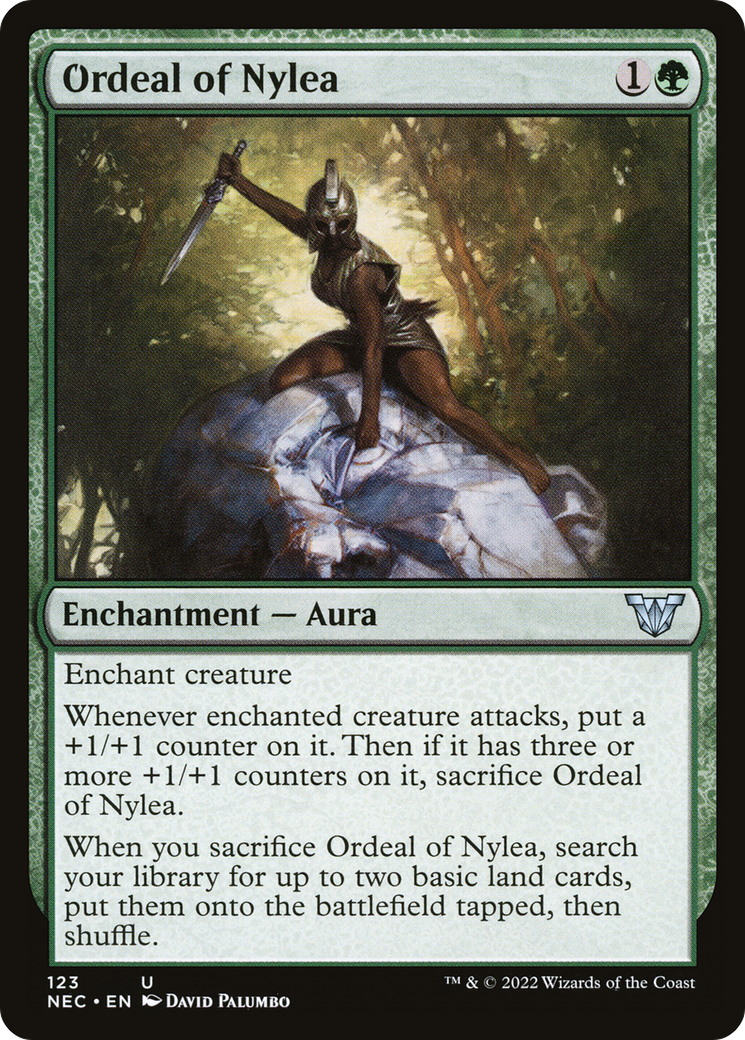 Image of Ordeal of Nylea (NEC-123) - Neon Dynasty Commander