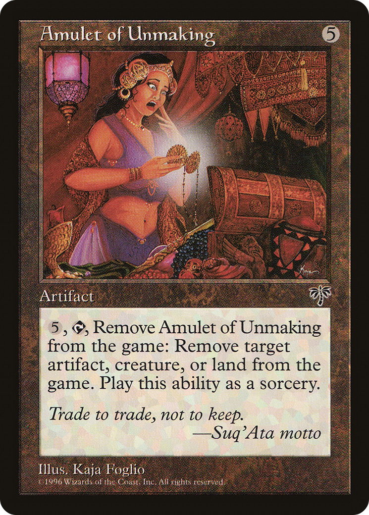 Image of Amulet of Unmaking (MIR-) - Mirage