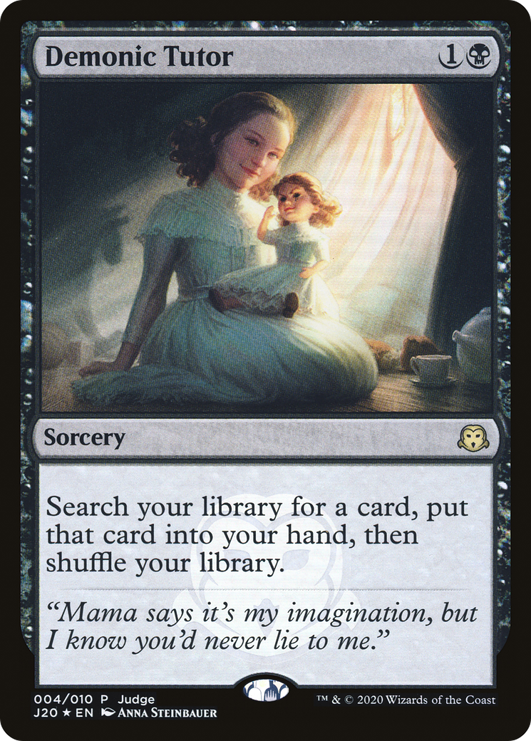 Image of Demonic Tutor (J20) (JDG-004) - Judge Gift Cards 2020 Foil