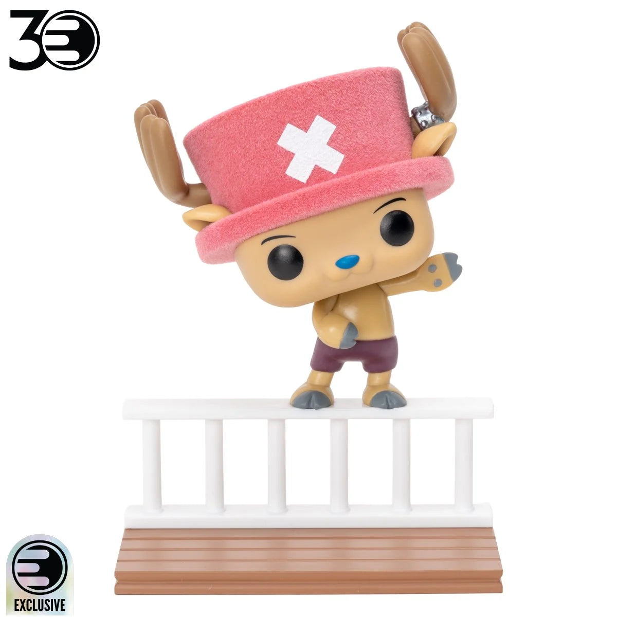 Image of One Piece Straw Hat Pirates Tony Tony Chopper Flocked Funko Pop! Vinyl Figure #2332 - Entertainment Earth Exclusive