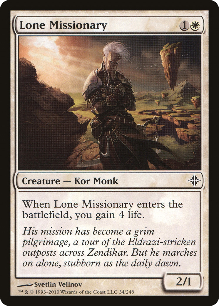 Image of Lone Missionary (ROE-034) - Rise of the Eldrazi