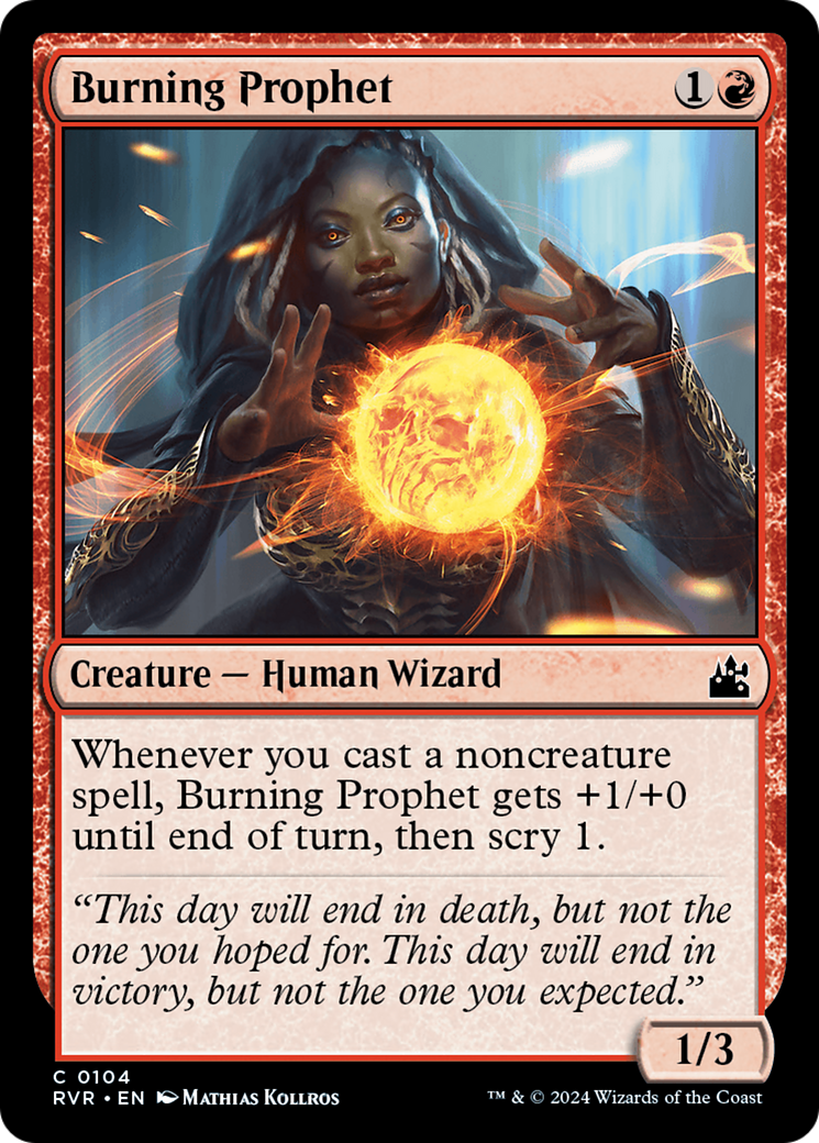 Image of Burning Prophet (RVR-104) - Ravnica Remastered