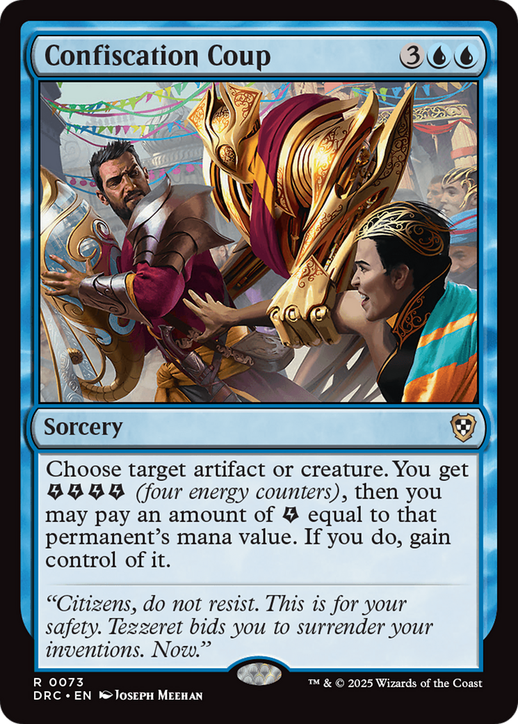 Image of Confiscation Coup (DRC-073) - Commander: Aetherdrift