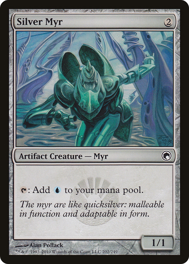 Image of Silver Myr (SOM-202) - Scars of Mirrodin Foil