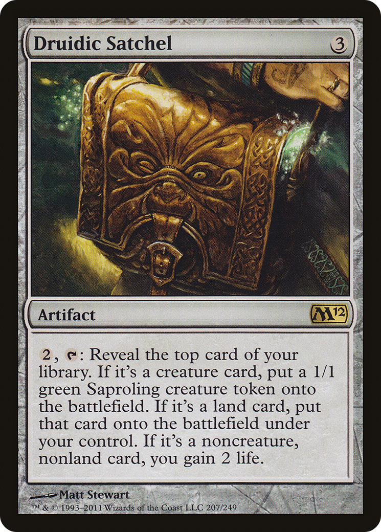 Image of Druidic Satchel (M12-207) - Magic 2012 Foil