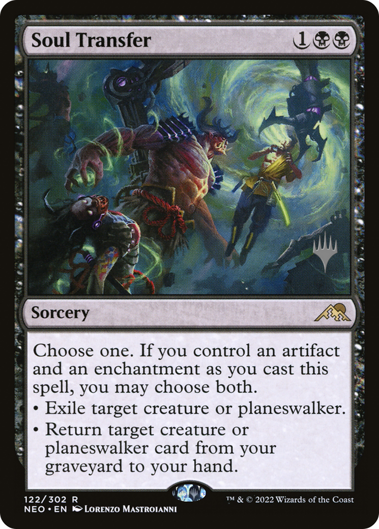 Image of Soul Transfer (PPNEO-122) - Kamigawa: Neon Dynasty Promos Foil