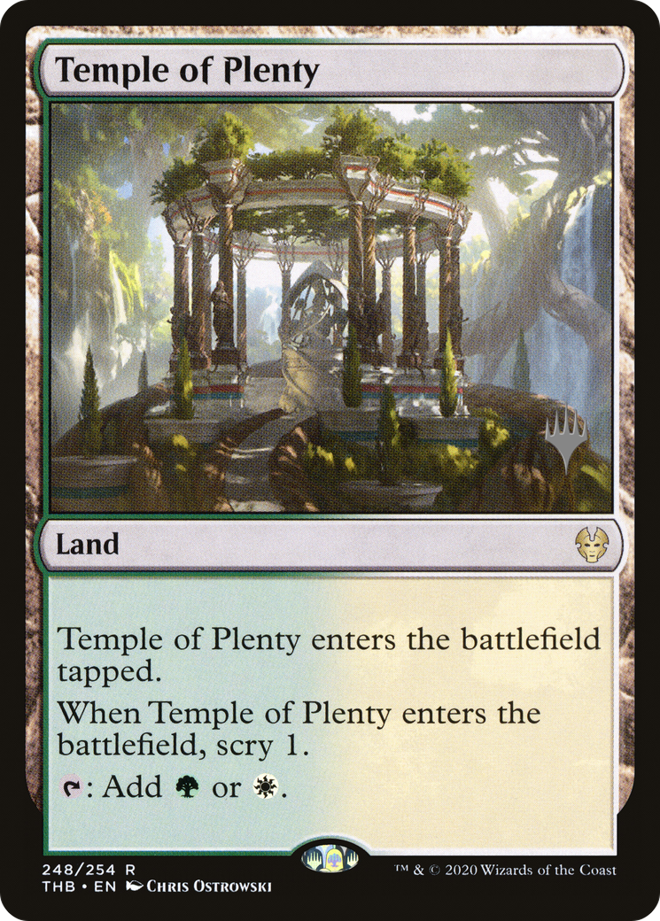 Image of Temple of Plenty (PPTHB-248) - Theros Beyond Death Promos Foil