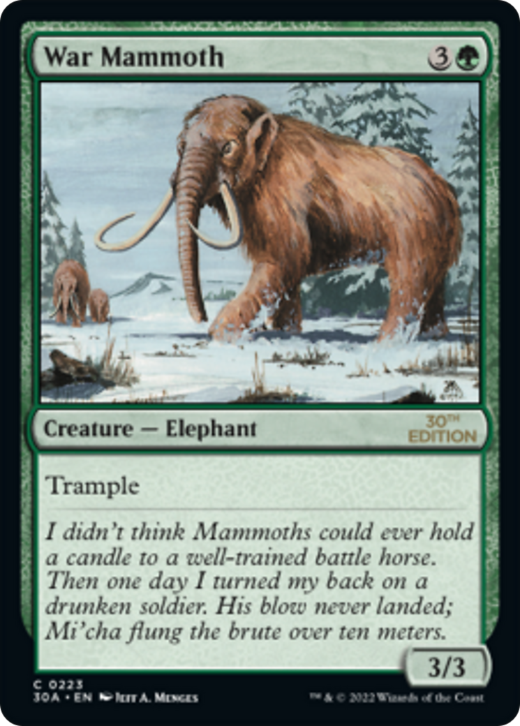 Image of War Mammoth (30A-223) - 30th Anniversary Edition