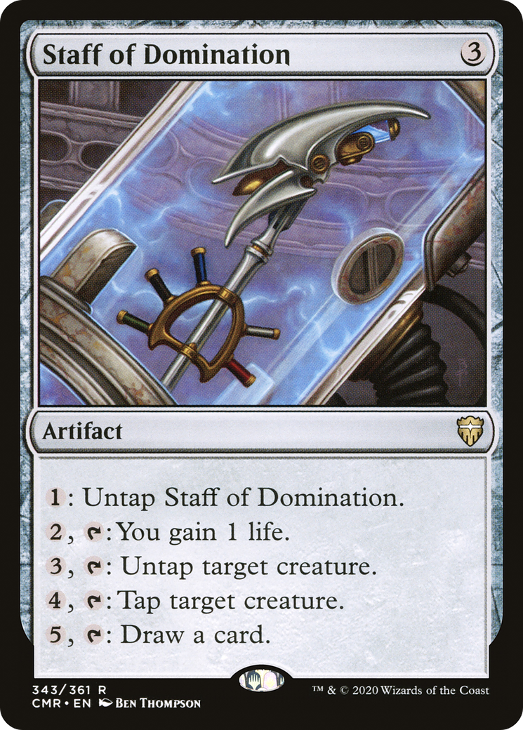 Image of Staff of Domination (CMR-343) - Commander Legends Foil