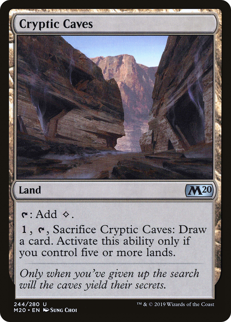 Image of Cryptic Caves (M20-244) - Core Set 2020 Foil