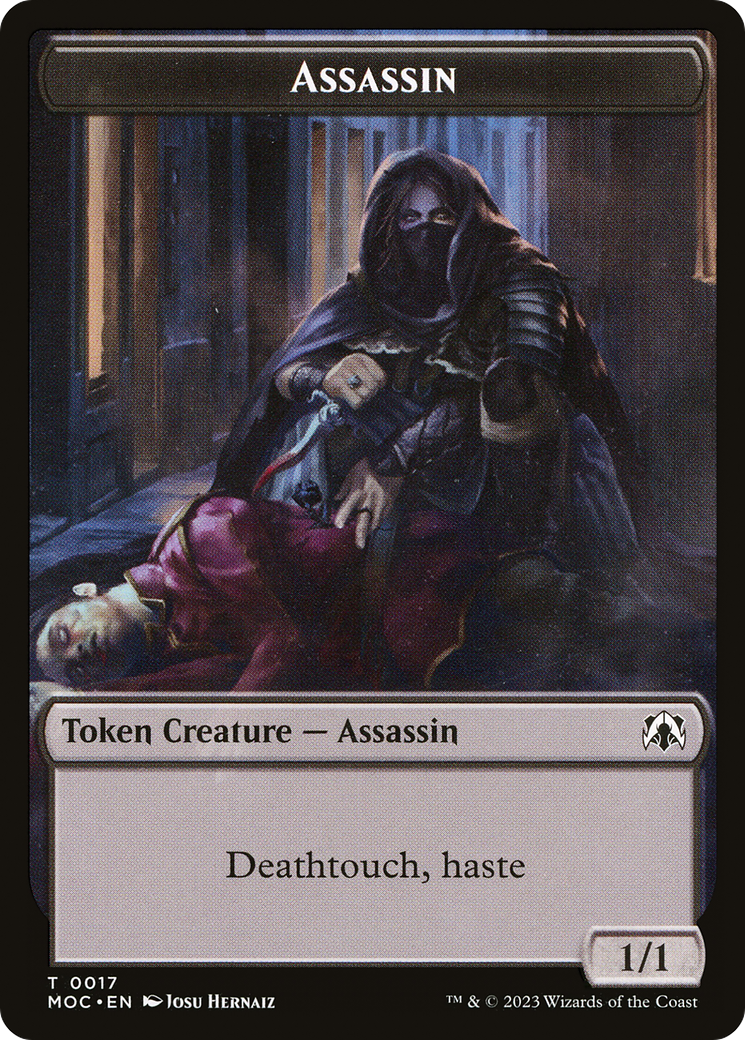 Image of Assassin (TMOC-017) - March of the Machine Commander Tokens