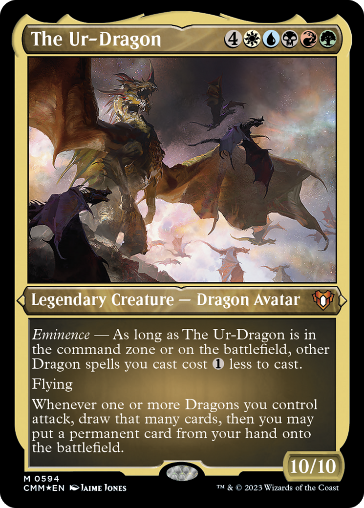 Image of The Ur-Dragon (CMM-594) - Commander Masters Etched Foil