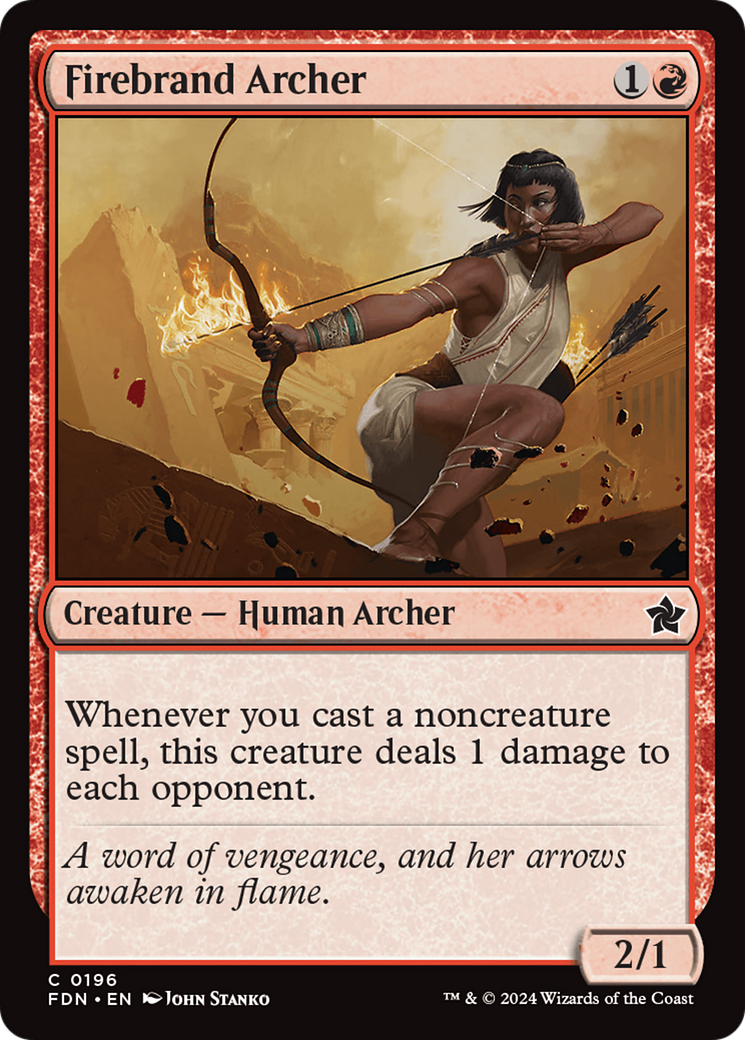 Image of Firebrand Archer (FDN-196) - Foundations
